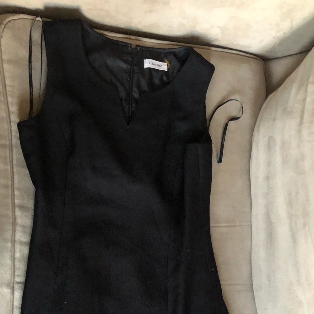 Knee length Calvin Klein black dress
